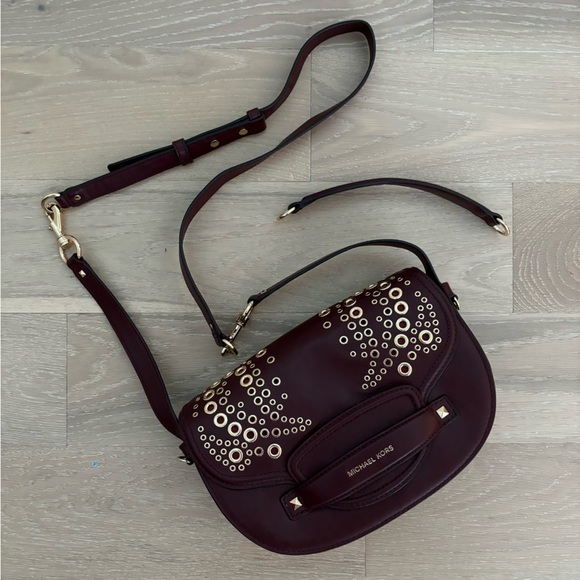 Michael Kors CARY Medium Deep Burgundy Bag - Picture 3 of 3